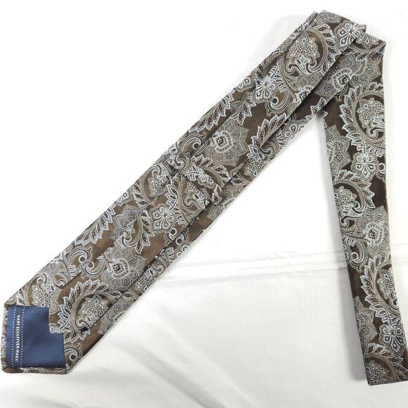 Hart Schaffner Marx Paisley Designer Mens Silk Tie 58.5" x 3.5" Made In USA - Picture 3 of 5